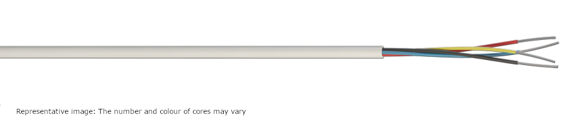 ALARM CABLE  CCA  12  CORE  WHITE 100 MTR RLS      